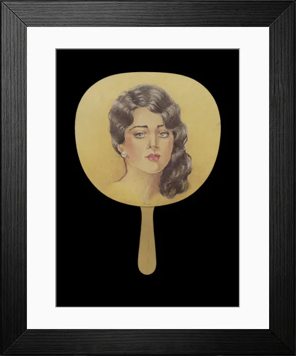 Framed Print : Advertising fan from the Cotton Club, 1923-1935. Creator: Unknown