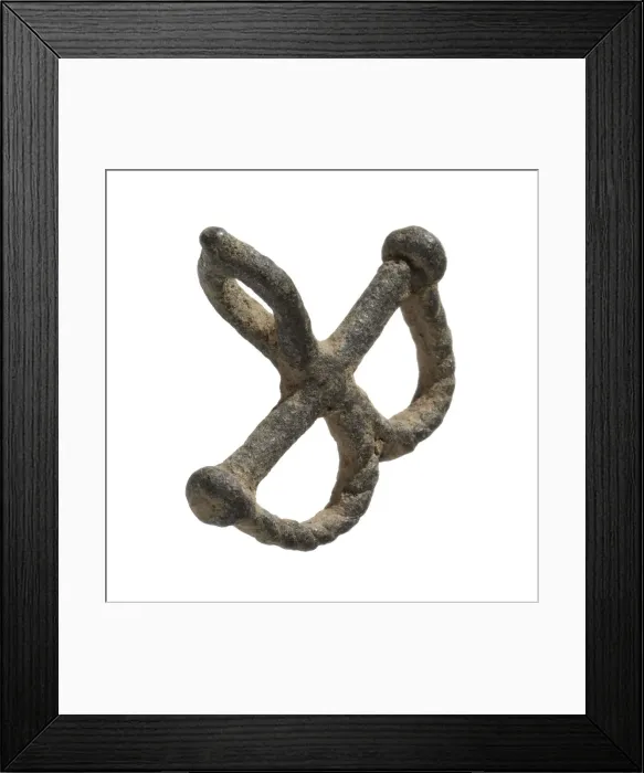 Framed Print : Amulet in the form of miniature shackles, 17th century-18th century. Creator: Unknown Framed Print : Amulet in the form of miniature shackles, 17th century-18th century. Creator: Unknown