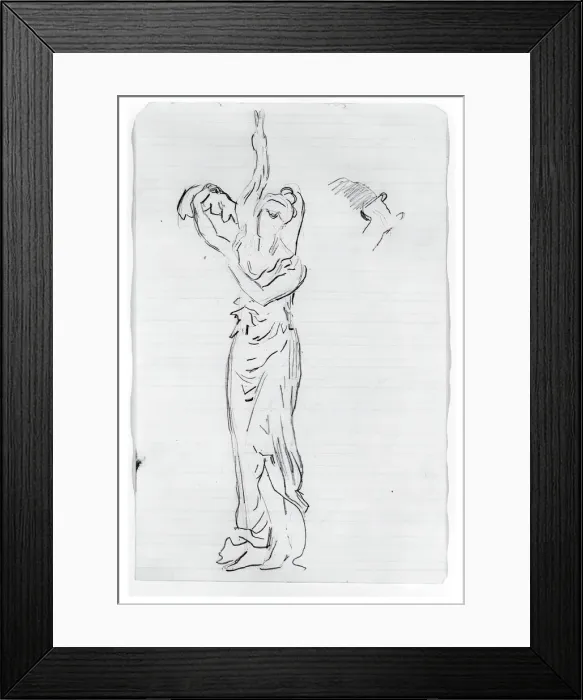 Framed Print : Nymph With Bittern, 1875-1876. Creator: Thomas Eakins Framed Print : Nymph With Bittern, 1875-1876. Creator: Thomas Eakins