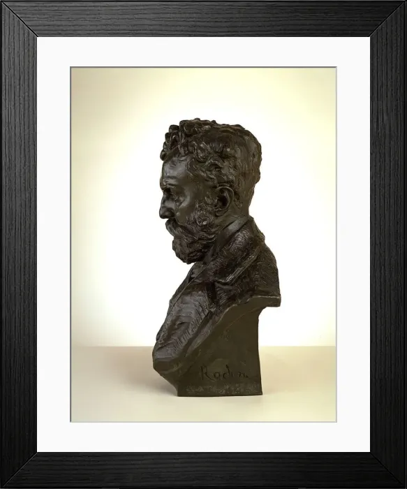Framed Print : Portrait of Docteur Thiriar, 1872 cast by 1900. Creator: Auguste Rodin Framed Print : Portrait of Docteur Thiriar, 1872 cast by 1900. Creator: Auguste Rodin