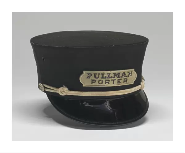 Uniform cap worn by Pullman Porter Philip Henry Logan, 1966. Creator: Unknown