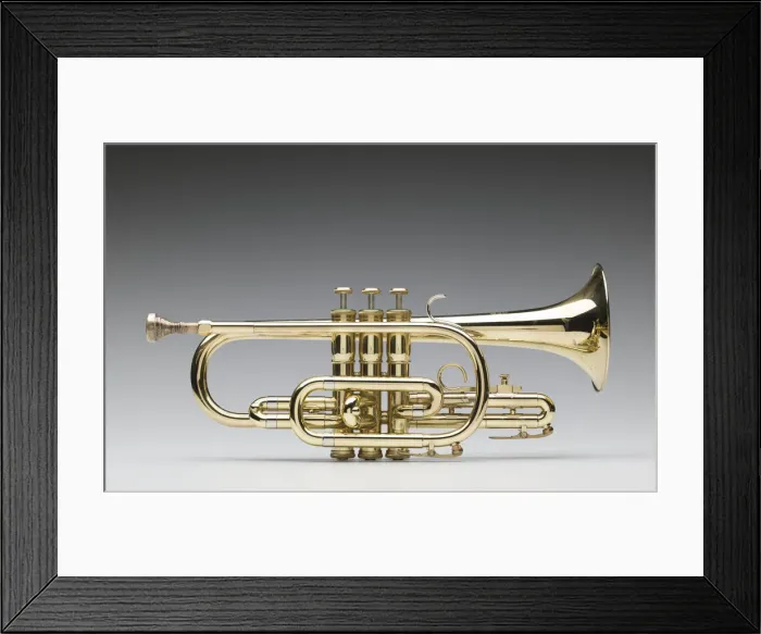 Framed Print : Cornet owned by Maxine Sullivan, 1977. Creator: F. E. Olds Framed Print : Cornet owned by Maxine Sullivan, 1977. Creator: F. E. Olds