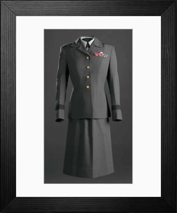 Framed Print : Womens US Army Service uniform worn by Brigadier General Hazel Johnson-Brown, 1980 Framed Print : Womens US Army Service uniform worn by Brigadier General Hazel Johnson-Brown, 1980
