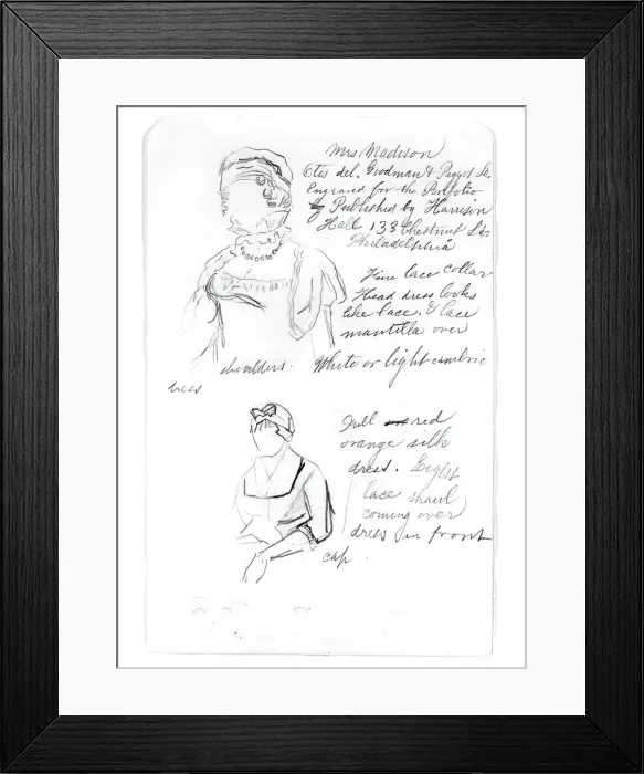 Framed Print : Mrs. Madison, 1875-1876. Creator: Thomas Eakins