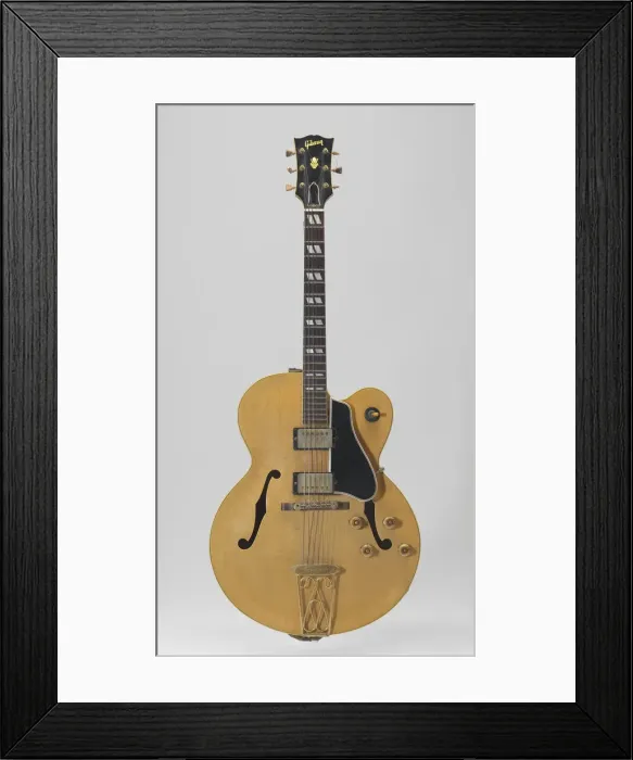 Framed Print : Electric guitar belonging to Chuck Berry, nicknamed Maybellene, 1959 Framed Print : Electric guitar belonging to Chuck Berry, nicknamed Maybellene, 1959