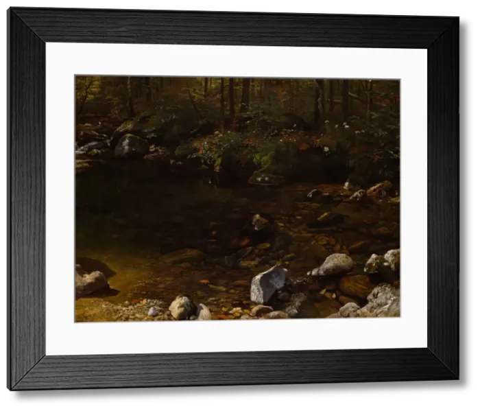 Framed Print : Shady Pool, White Mountains, New Hampshire, c. 1869. Creator: Albert Bierstadt Framed Print : Shady Pool, White Mountains, New Hampshire, c. 1869. Creator: Albert Bierstadt