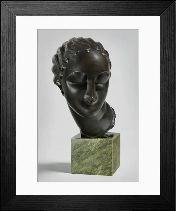 Framed Print : Head of a Woman, c. 1907-1908. Creator: Elie Nadelman Framed Print : Head of a Woman, c. 1907-1908. Creator: Elie Nadelman