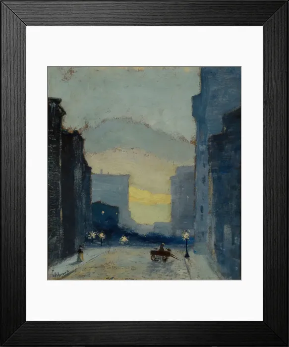 Framed Print : East Side, New York, c. 1908. Creator: Louis Michel Eilshemius Framed Print : East Side, New York, c. 1908. Creator: Louis Michel Eilshemius