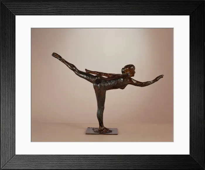 Framed Print : Dancer: Arabesque on Right Leg, Left Arm in Line, c. 1877-1885 / cast c. 1919-1931 Framed Print : Dancer: Arabesque on Right Leg, Left Arm in Line, c. 1877-1885 / cast c. 1919-1931