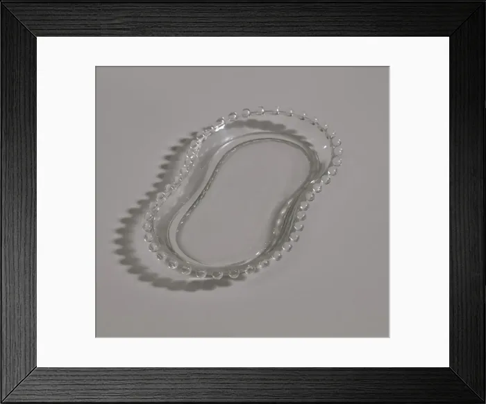 Framed Print : Glass tray from Maes Millinery Shop, 1941-1994. Creator: Unknown Framed Print : Glass tray from Maes Millinery Shop, 1941-1994. Creator: Unknown