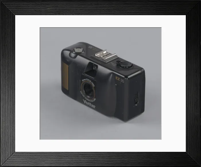 Framed Print : 35mm camera from the studio of H. C. Anderson, 1990s. Creator: Vivitar Framed Print : 35mm camera from the studio of H. C. Anderson, 1990s. Creator: Vivitar