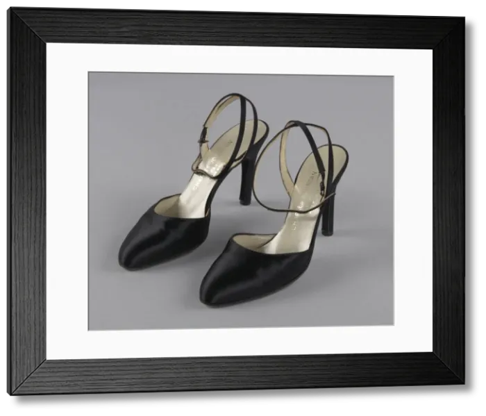 Framed Print : Pair of black stiletto heel shoes by Charles Jourdan from Maes Millinery Shop, 1941-1994 Framed Print : Pair of black stiletto heel shoes by Charles Jourdan from Maes Millinery Shop, 1941-1994