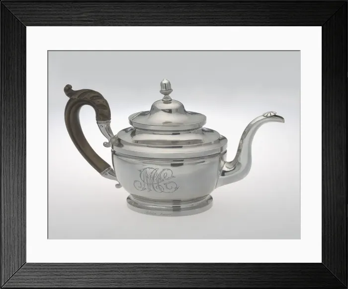 Framed Print : Teapot made by Peter Bentzon, ca. 1817-1829. Creator: Peter Bentzon Framed Print : Teapot made by Peter Bentzon, ca. 1817-1829. Creator: Peter Bentzon