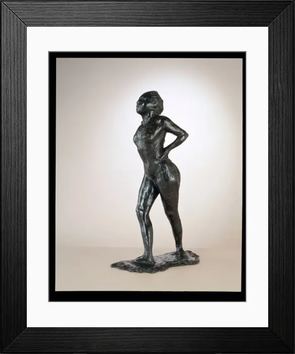 Framed Print : Dancer At Rest, Hands On Hips, Right Leg Forward, c. 1881-1890 / cast 1919-1925 Framed Print : Dancer At Rest, Hands On Hips, Right Leg Forward, c. 1881-1890 / cast 1919-1925