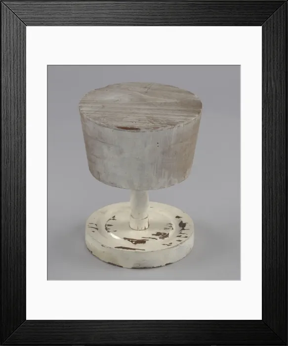 Framed Print : Wooden hat stand from Maes Millinery Shop, 1941-1994. Creator: Unknown Framed Print : Wooden hat stand from Maes Millinery Shop, 1941-1994. Creator: Unknown
