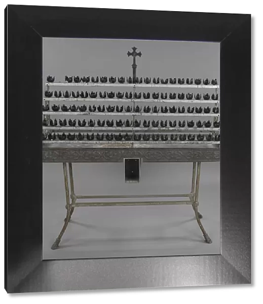 Votive candle stand with base from Saint Augustine Catholic Church, 20th century