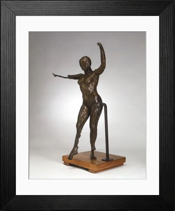 Framed Print : Dancer Moving Forward, Arms Raised, Right Leg Forward, c. 1882-1895 / cast 1919-1932 Framed Print : Dancer Moving Forward, Arms Raised, Right Leg Forward, c. 1882-1895 / cast 1919-1932
