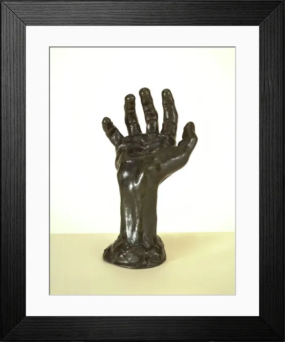 Framed Print : Right Hand (Medium-Size), c. 1885-1910 / cast 1965. Creator: Auguste Rodin Framed Print : Right Hand (Medium-Size), c. 1885-1910 / cast 1965. Creator: Auguste Rodin