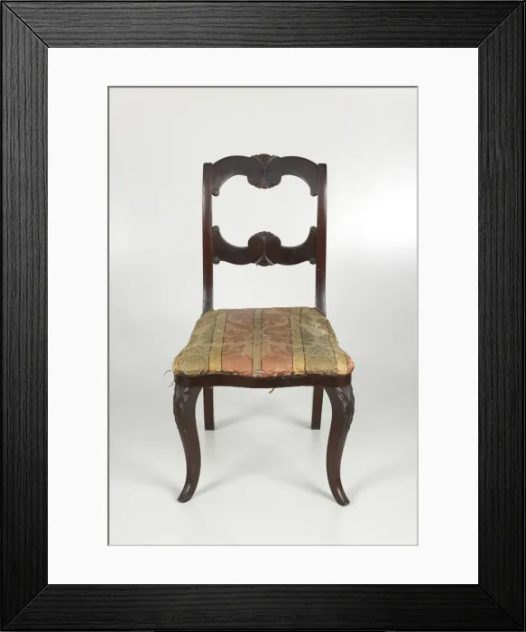 Framed Print : Side chair by Thomas Day, ca. 1850. Creator: Thomas Day Framed Print : Side chair by Thomas Day, ca. 1850. Creator: Thomas Day