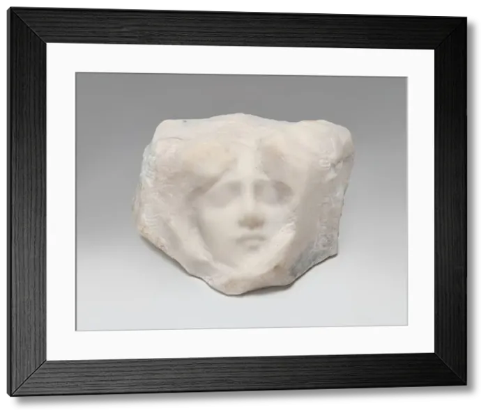 Framed Print : Untitled (Female Head), c. 1890-1920. Creator: Edouard Fortiny Framed Print : Untitled (Female Head), c. 1890-1920. Creator: Edouard Fortiny