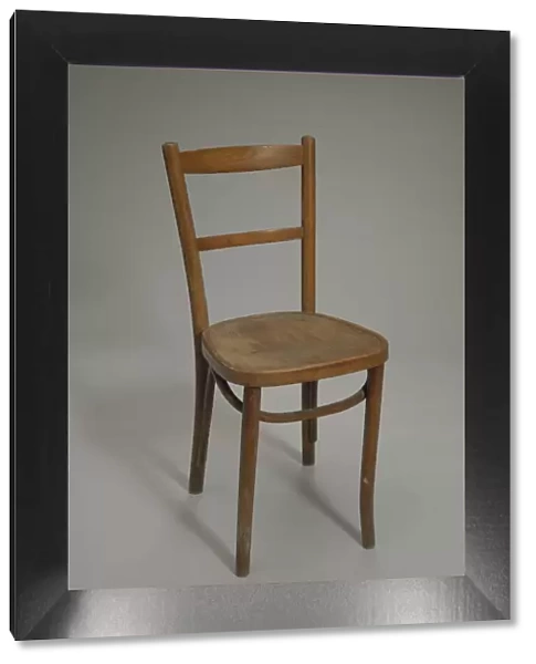 Wood chair used at Club Harlem, Atlantic City, 1955-1975. Creator: Unknown