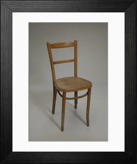 Framed Print : Wood chair used at Club Harlem, Atlantic City, 1955-1975. Creator: Unknown Framed Print : Wood chair used at Club Harlem, Atlantic City, 1955-1975. Creator: Unknown