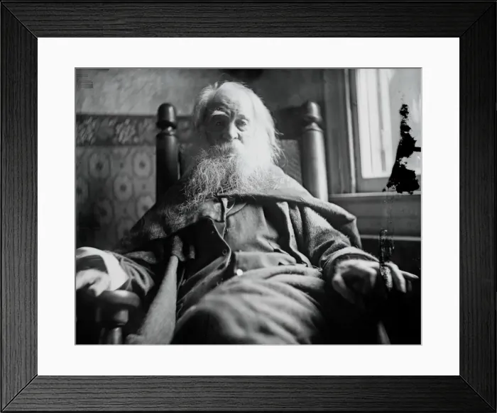 Framed Print : Walt Whitman in Camden, N. J. c. 1891. Creator: Thomas Eakins Framed Print : Walt Whitman in Camden, N. J. c. 1891. Creator: Thomas Eakins