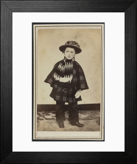 Framed Print : Carte-de-visite portrait of Willy Hall, ca. 1860. Creator: Unknown Framed Print : Carte-de-visite portrait of Willy Hall, ca. 1860. Creator: Unknown