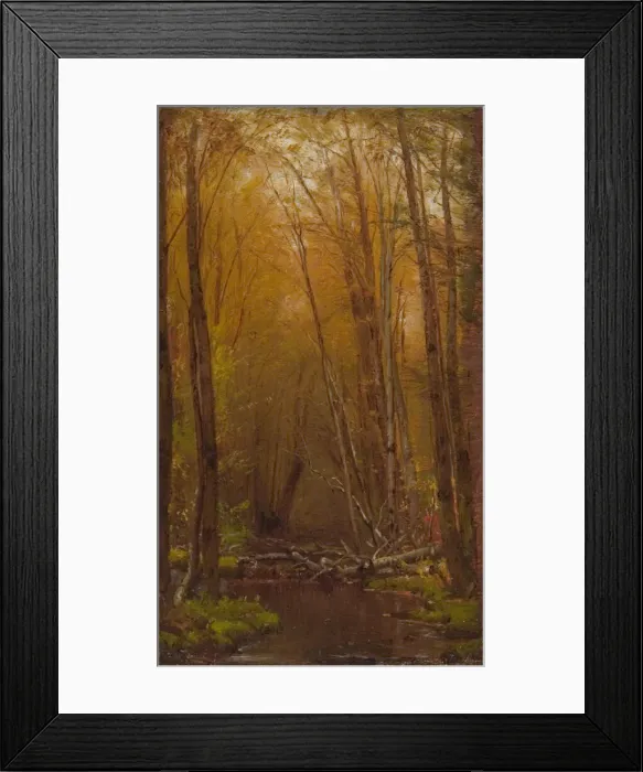 Framed Print : The Birches of the Catskills, ca. 1875. Creator: Worthington Whittredge Framed Print : The Birches of the Catskills, ca. 1875. Creator: Worthington Whittredge