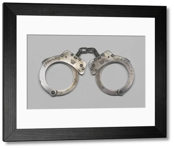 Framed Print : Handcuffs used in the arrest of Henry Louis Gates, Jr. 2000s. Creator: Unknown Framed Print : Handcuffs used in the arrest of Henry Louis Gates, Jr. 2000s. Creator: Unknown