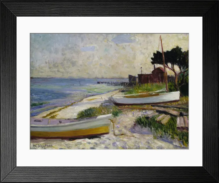 Framed Print : Beach Scene, before 1930. Creator: William James Glackens Framed Print : Beach Scene, before 1930. Creator: William James Glackens