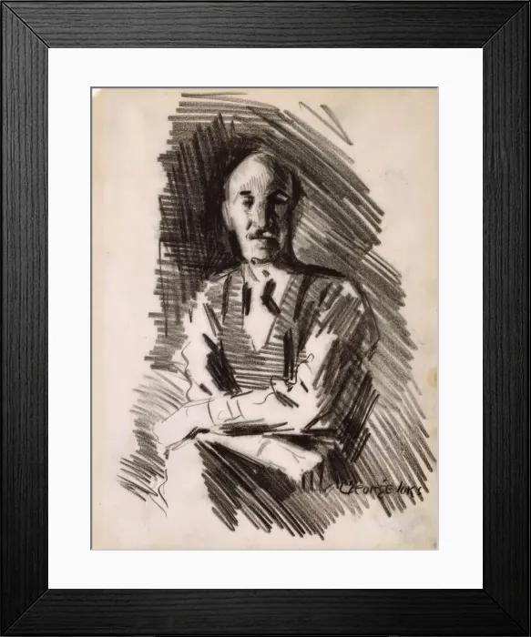 Framed Print : A Portrait, c. 1904. Creator: George Benjamin Luks
