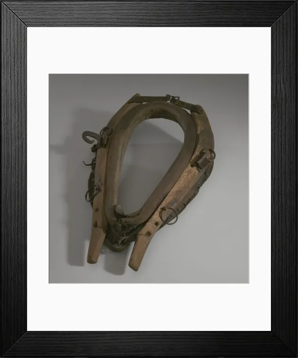 Framed Print : Horse collar owned by Morton Lyles, 19th century. Creator: Unknown Framed Print : Horse collar owned by Morton Lyles, 19th century. Creator: Unknown
