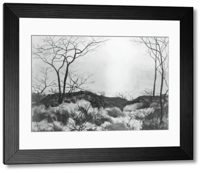 Framed Print : Blue Landscape, c. 1896-1899. Creator: Louis Michel Eilshemius Framed Print : Blue Landscape, c. 1896-1899. Creator: Louis Michel Eilshemius