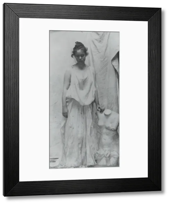 Framed Print : Weda Cook with Antique Cast, c. 1892. Creator: Thomas Eakins Framed Print : Weda Cook with Antique Cast, c. 1892. Creator: Thomas Eakins