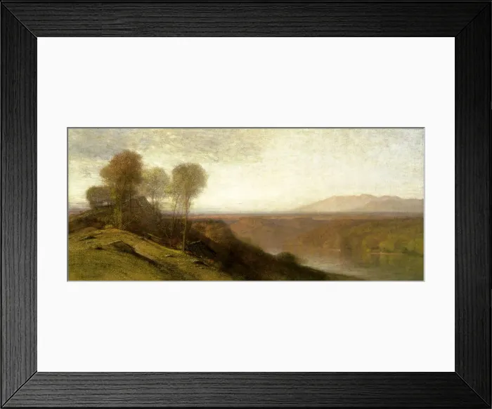 Framed Print : Kanawha River Valley, ca. 1888-1890. Creator: Samuel Colman Framed Print : Kanawha River Valley, ca. 1888-1890. Creator: Samuel Colman