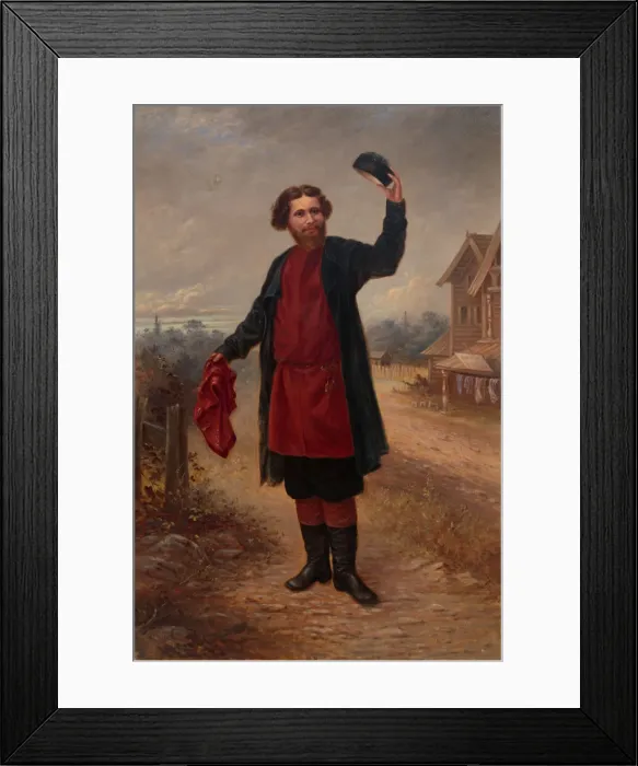 Framed Print : Russian Man, ca. 1890-1899. Creator: Antonio Zeno Shindler Framed Print : Russian Man, ca. 1890-1899. Creator: Antonio Zeno Shindler