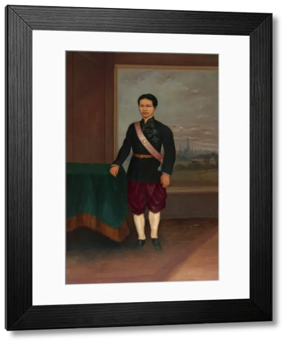 Framed Print : Siamese Man, ca. 1890-1899. Creator: Antonio Zeno Shindler