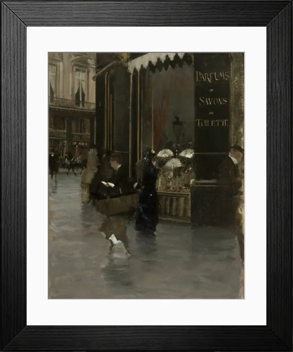 Framed Print : La parfumerie Violet, al angle du boulevard des Capucines et de la rue Scribe, c Framed Print : La parfumerie Violet, al angle du boulevard des Capucines et de la rue Scribe, c