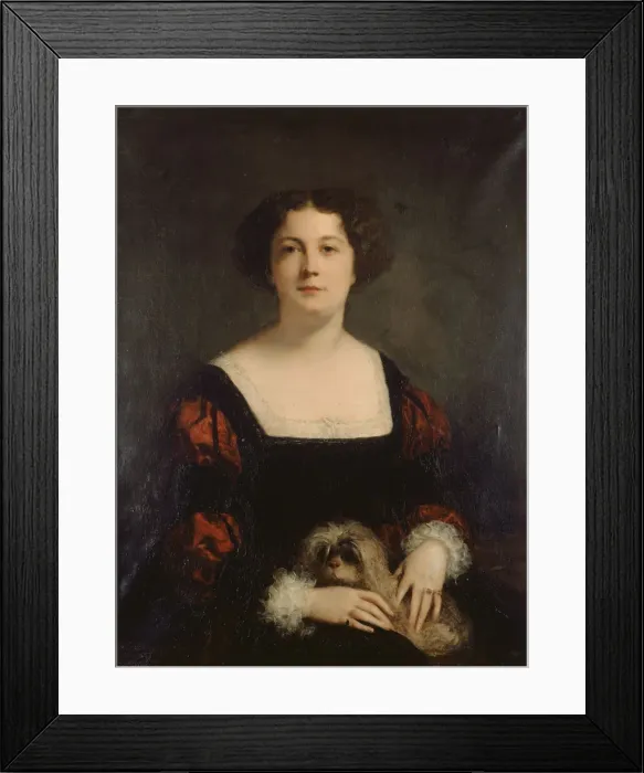 Framed Print : Portrait of Apollonie Sabatier (1822-1889), c. 1850. Creator: Ricard Framed Print : Portrait of Apollonie Sabatier (1822-1889), c. 1850. Creator: Ricard