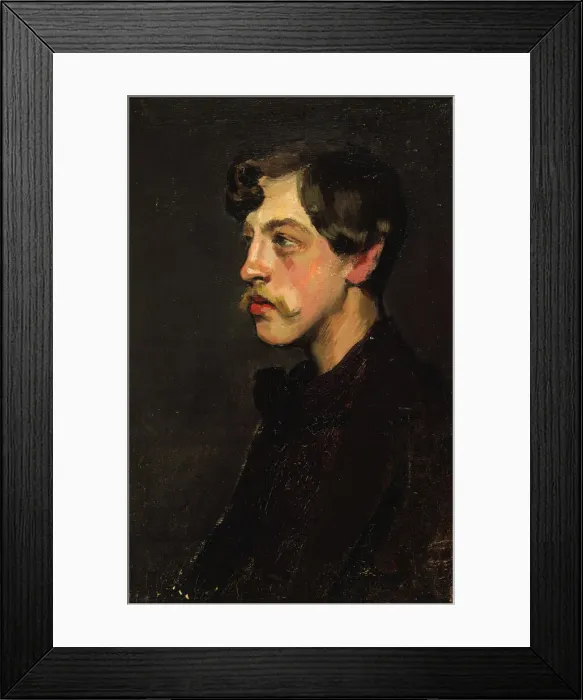 Framed Print : Portrait of the poet Camille Mauclair (1872-1945), c. 1895 Framed Print : Portrait of the poet Camille Mauclair (1872-1945), c. 1895
