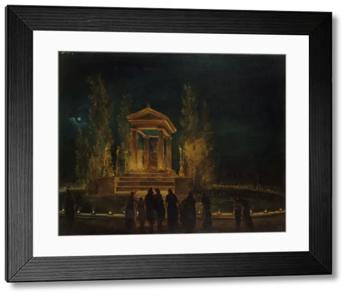 Framed Print : The temporary Mausoleum of Jean-Jacques Rousseau, ca 1794 Framed Print : The temporary Mausoleum of Jean-Jacques Rousseau, ca 1794