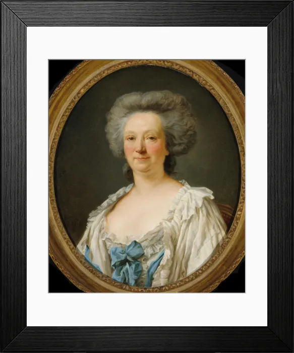 Framed Print : Portrait of Madame Geoffrin (1699-1777), 1787. Creator: Colson Framed Print : Portrait of Madame Geoffrin (1699-1777), 1787. Creator: Colson