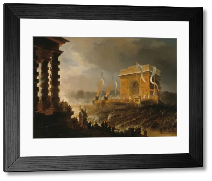 Framed Print : Fete de la Fraterniteal arc de triomphe de l Etoile Framed Print : Fete de la Fraterniteal arc de triomphe de l Etoile