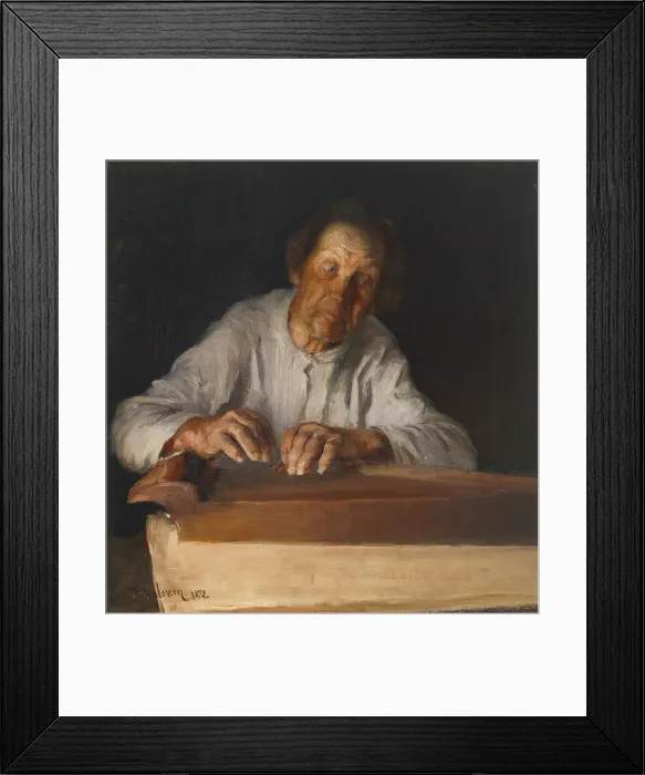 Framed Print : The Kantele Player, 1892. Creator: Halonen, Pekka (1865-1933) Framed Print : The Kantele Player, 1892. Creator: Halonen, Pekka (1865-1933)