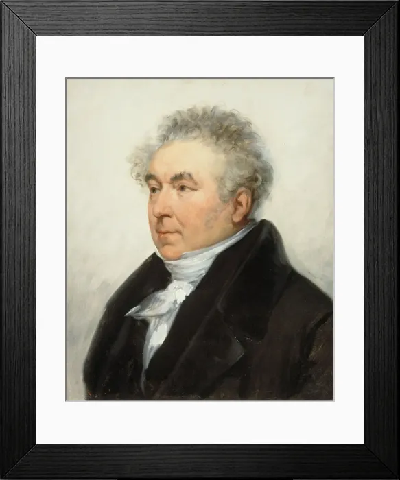 Framed Print : Portrait of Charles-Guillaume Etienne (1778-1845), c. 1840 Framed Print : Portrait of Charles-Guillaume Etienne (1778-1845), c. 1840