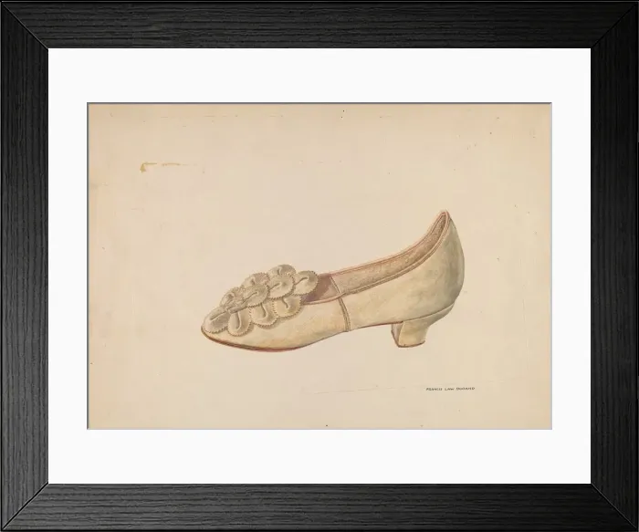 Framed Print : Womans Slipper, c. 1938. Creator: Francis Law Durand Framed Print : Womans Slipper, c. 1938. Creator: Francis Law Durand
