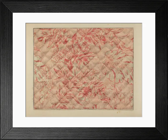 Framed Print : Infants Quilt (Detail), c. 1937. Creator: Francis Law Durand Framed Print : Infants Quilt (Detail), c. 1937. Creator: Francis Law Durand