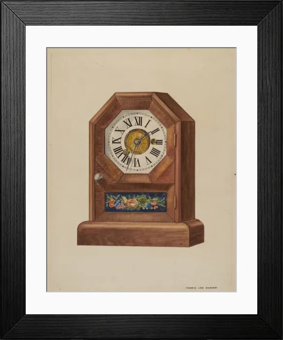 Framed Print : Alarm Clock (Timepiece), c. 1937. Creator: Francis Law Durand Framed Print : Alarm Clock (Timepiece), c. 1937. Creator: Francis Law Durand