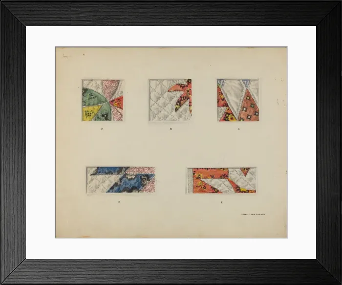Framed Print : Woven Quilt Details, c. 1937. Creator: Francis Law Durand Framed Print : Woven Quilt Details, c. 1937. Creator: Francis Law Durand
